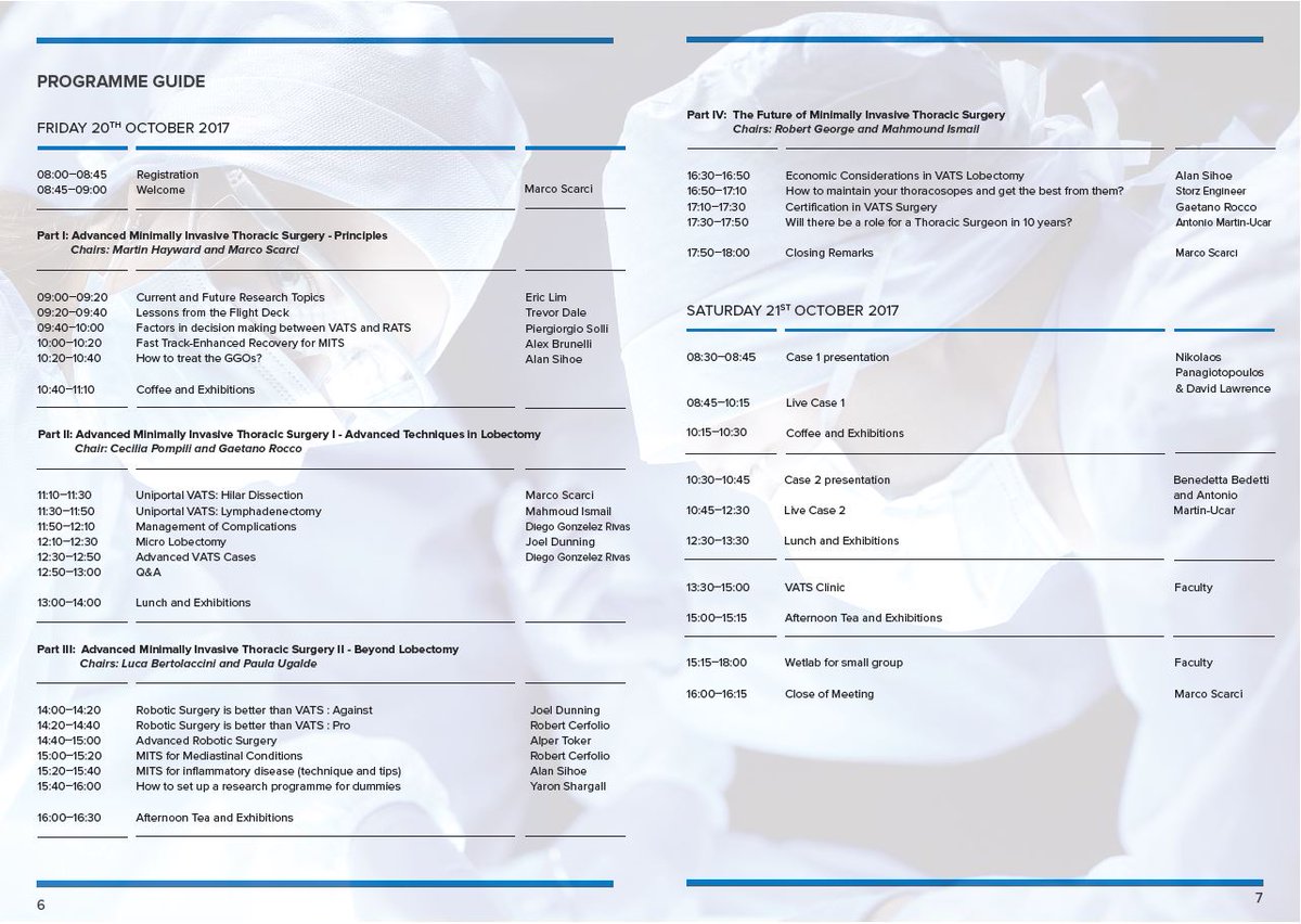 Interested in attending the International VATS symposium? Last chance to book your place - Book here: ow.ly/fu7w30ePQ3J