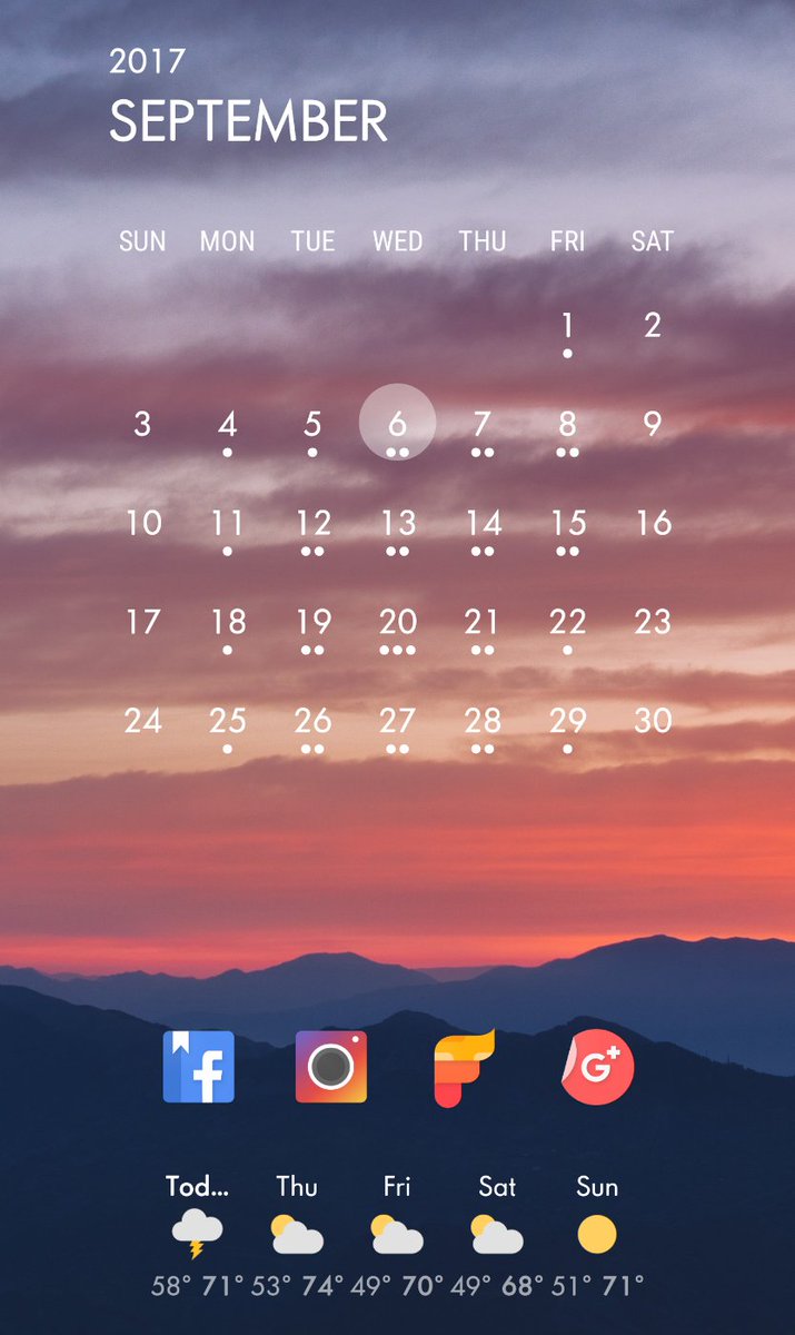 juanor85's tweet photo. @EzTech231
Nova 10x6
Ango icon pack
2 KWGT widgets for day and music
Month widget
Weather timline widget
#BASep23 #androidsetup #android https://t.co/R9hY176to6