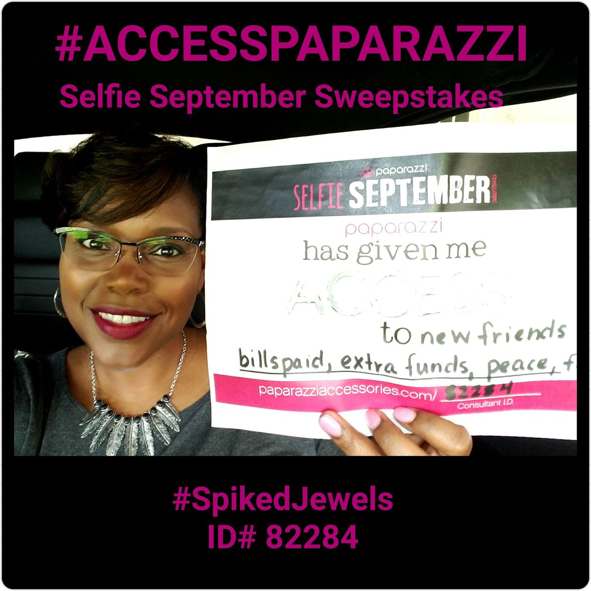 chataspikes's tweet photo. #AccessPaparazzi  @PaparazziAccess 
Paparazzi has given me access to new friends, bills paid, peace, extra funds &amp; fun. Thanks Papa https://t.co/hyBGiqAQ0Q