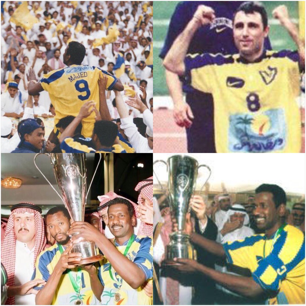 محمد العمرو On Twitter في مثل هذا اليوم قبل ٢٠ عاما ١٥ ذو الحجة ١٤١٨هـ حقق النصر كأس آسيا أبطال الكؤوس بعد فوزه على سامسونج الكوري بهدف البلغاري ستويشكوف Https T Co Hxfg0o2pjt