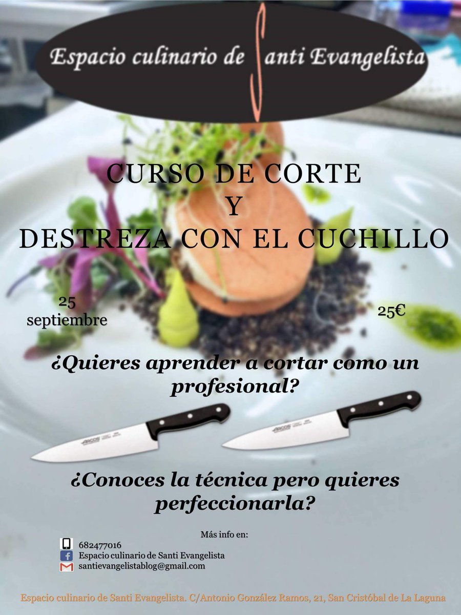 SantiEvanChef's tweet photo. Curso especial este mes de septiembre en El Espacio Culinario ¿TE ANIMAS? https://t.co/EsrcmSvOE3