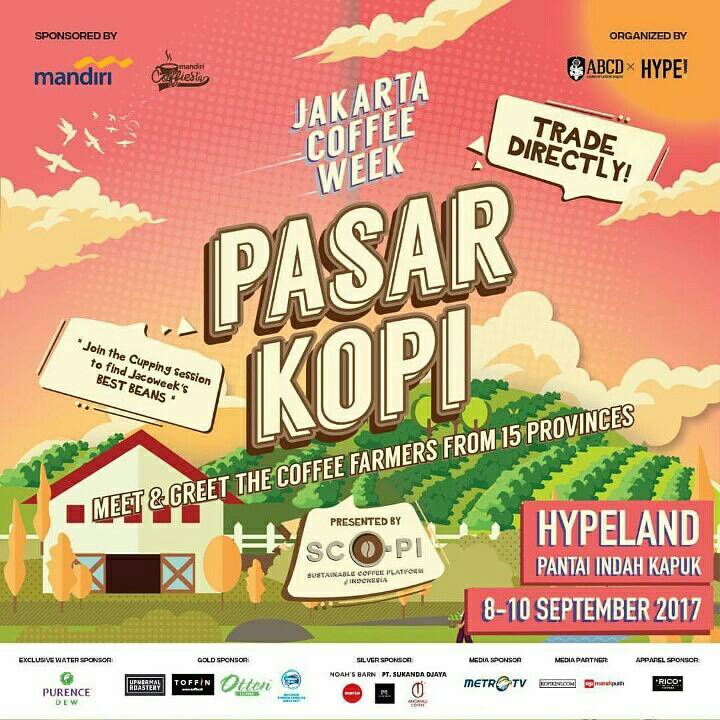 Akan ada 'Pasar Kopi' yang akan menghadirkan petani kopi dari 15 propinsi #jktcoffeeweek