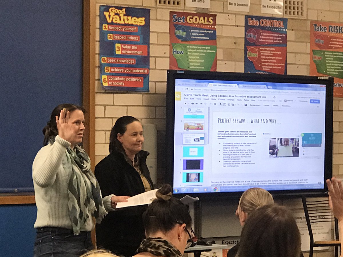 Kazegraham's tweet photo. @kate_hall4 Great presentation on FA in writing using @Seesaw #TMwriting https://t.co/sNCoLEPqtn