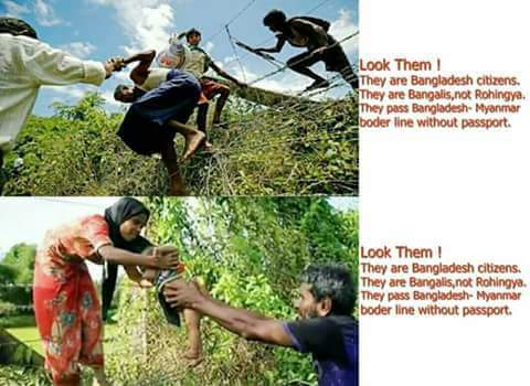 Look them!
They are Bangaladash citizens.
They are #Bangalis, not #Rohingya.
They pass Bangaladash-Myanmar boder line without passport.