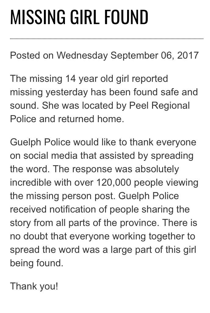 CamGuthrie's tweet photo. FOUND!! Thank you #Guelph! Please retweet! https://t.co/xGzlaSczSb