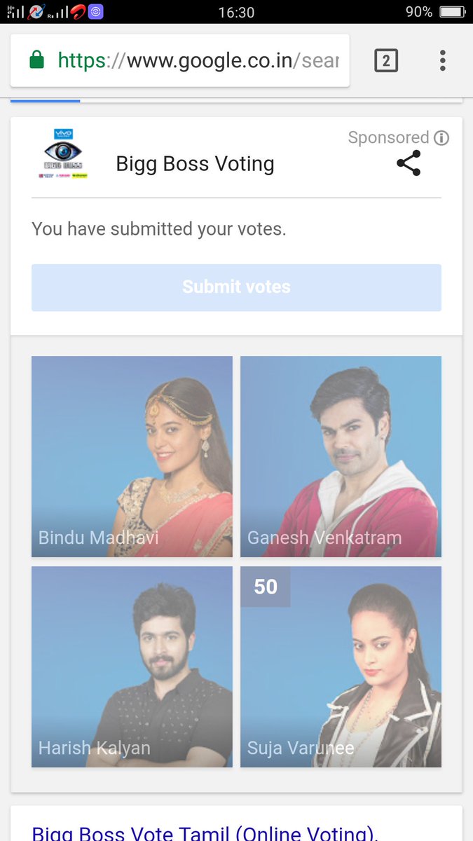 sujavaruneefc's tweet photo. Cast your vote today for @sujavarunee  sis https://t.co/LX8VPRedsY