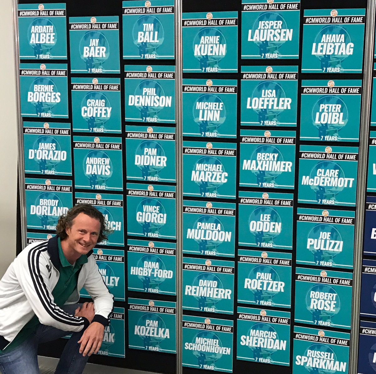 Excited to be on the Content Marketing World Hall of Fame with all these amazing people 😀 #CMWorld