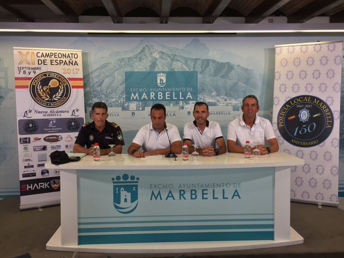 #RuedaPrensa #PadelFirecops , Campeonato de España de Fuerzas y Cuerpos de Seguridad ,+20 ciudades representadas. #marbella #deporte #padel