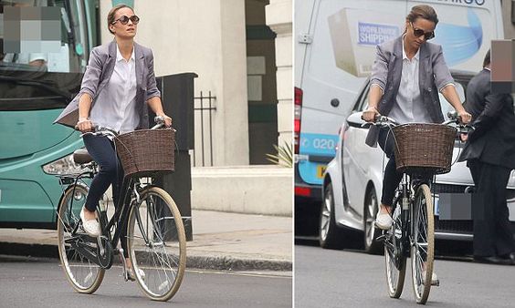 Happy birthday Pippa Middleton! Newlywed spotted cycling around London on her special day  