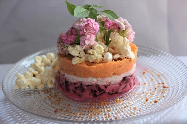 Recipay's tweet image. Découvrez la délicieuse recette « Jardin betterave et patate douce au Chavroux  bit.ly/2vdue83