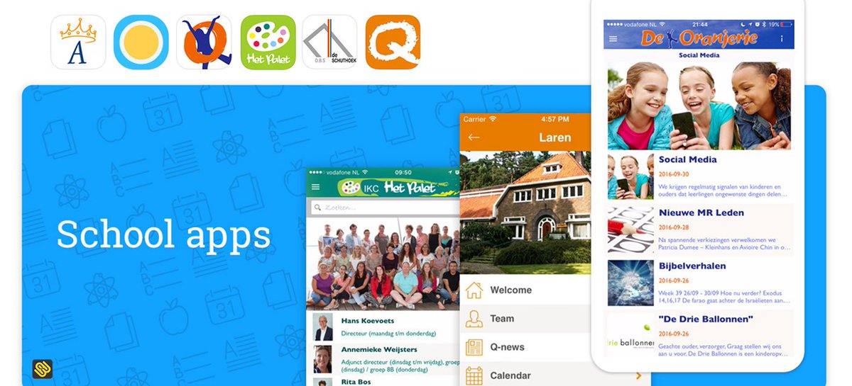 AppmachineNL's tweet image. Back to School met School Apps!
Begin het schooljaar door te leren hoe deze apps werken en wat de voordelen zijn goo.gl/BJm1H6