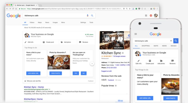 RRMast's tweet photo. Google My Business now lets businesses edit their listings directly in search results https://t.co/7vfHSraZgz https://t.co/mt6oo468Ey