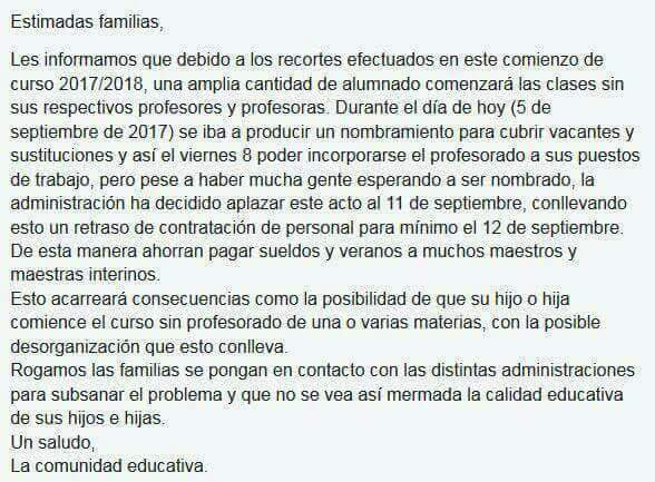 MaestraFugitiva's tweet photo. ⚠ATENCIÓN, PADRES DE LA ESCUELA PÚBLICA: #AulasSinProfes2 #SinProfesParaLaPública https://t.co/iMf4n0MMtc