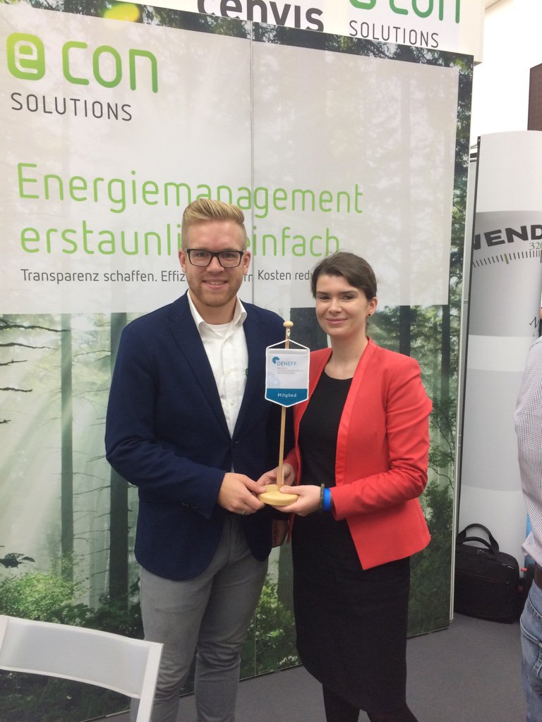 econsolutions's tweet photo. 1. Wahl Energieeffizienz @1weneff  - econ solutions als langjähriges Mitglied der @DENEFFeV! #Energiewende #energyefficiency #industrie40 https://t.co/sblDRYZR24