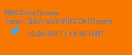 Bubble_Agency's tweet photo. Only a few hours until our #IBCFirstTimers Q&amp;A starts. All our #IBCOldTimers are ready and rearing for all your #IBC2017 questions https://t.co/RNZiwG1RC4