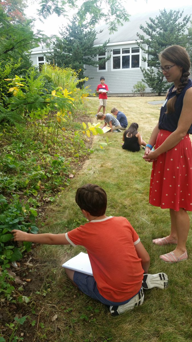 tdelehaunty's tweet image. First day. #LearningRoutines #TowerSchool In the learning garden
