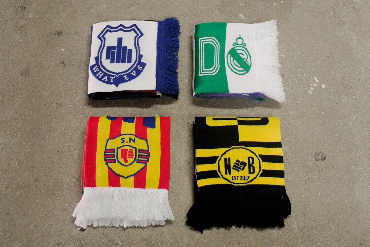 dervnewbold's tweet photo. @caughtoffside Wouldn’t be caught dead in a #HalfandHalfscarf Wear a Half and Barf scarf in protest. #OneteamOneloveEndof https://t.co/bfhyoKRXML