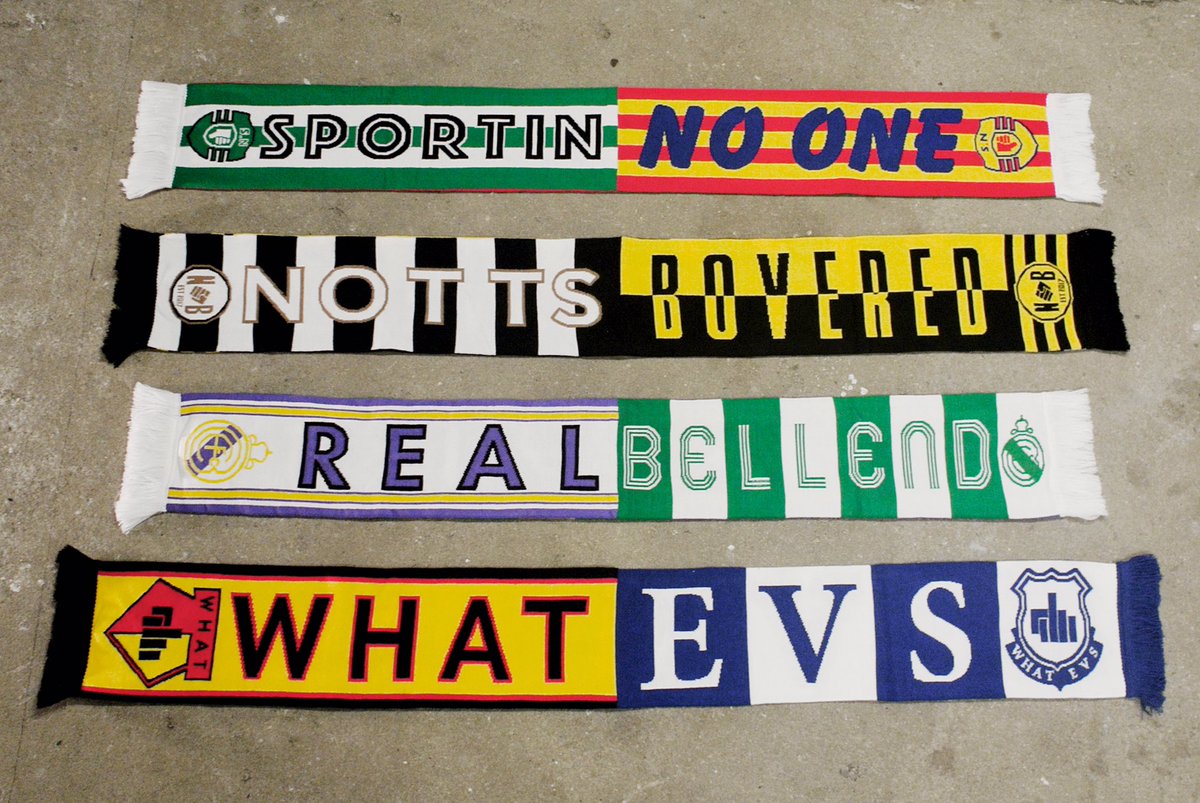 dervnewbold's tweet photo. @caughtoffside Wouldn’t be caught dead in a #HalfandHalfscarf Wear a Half and Barf scarf in protest. #OneteamOneloveEndof https://t.co/bfhyoKRXML
