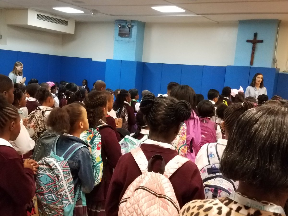 Principal Smith welcomes all #FaithHopeandHardWork #CatholicSchoolRenaissance  <a href="/MCHRSchool/">MCHR</a> <a href="/Partnership_NYC/">Partnership 2</a>