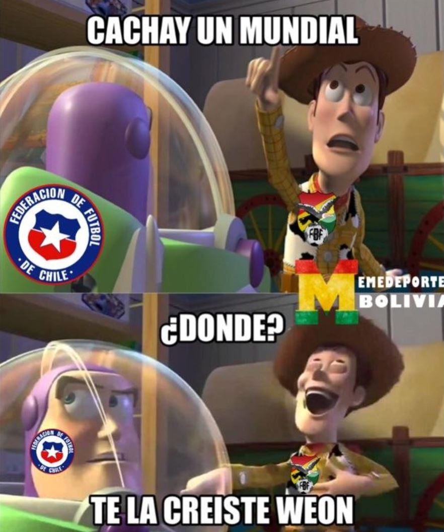 Estos son los memes que publicaron en Bolivia para burlarse de la Roja →  https://t.co/kmJeMQ2g4u, image size:882x1056