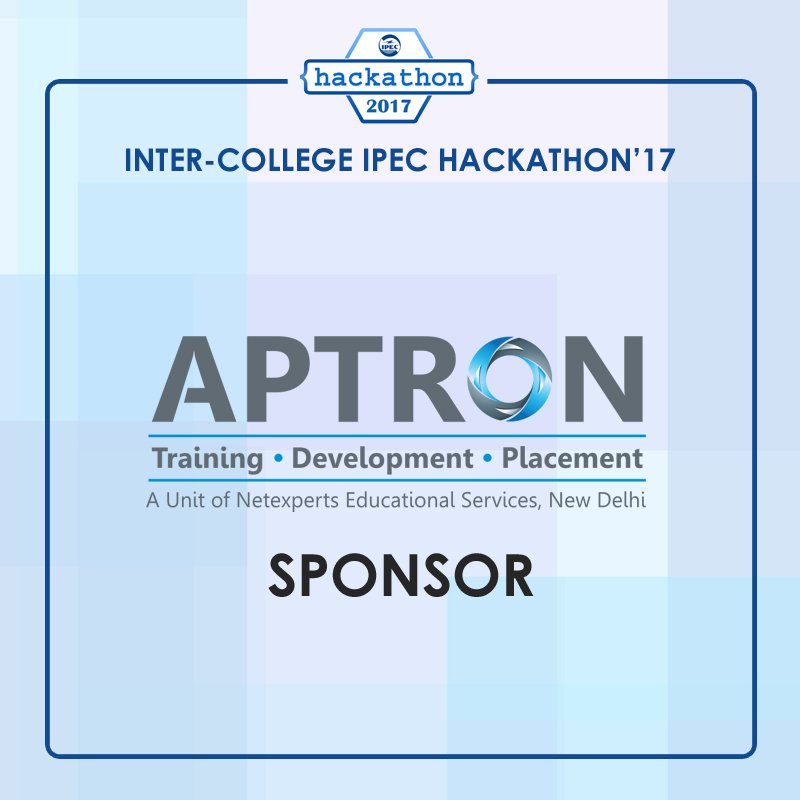 ipectechathlon's tweet photo. Sponsers for the Inter-college IPEC Hackathon 2017.

#ipechackathon17 https://t.co/8mLDynllj7
