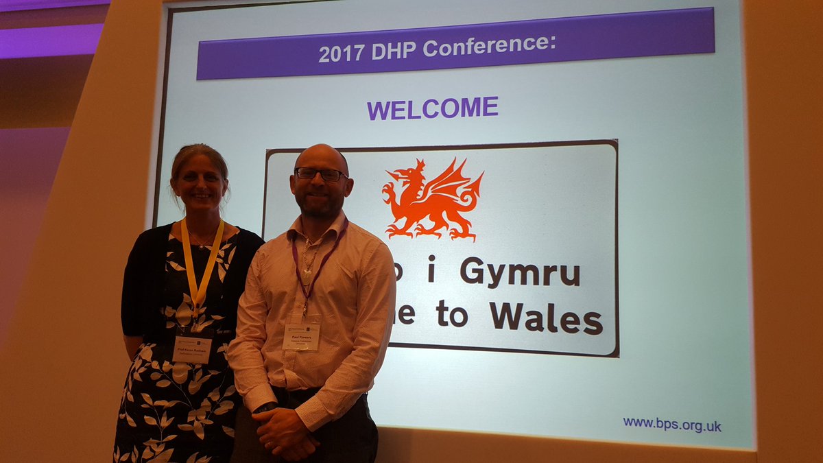 BPS DHP (@divhealthpsych) on Twitter photo Welcome to #dhpconf from Profs. Karen Rodham and Paul Flowers (our first keynote). Soon to start in Calon Room. @ProfRodham <a href="/BPSOfficial/">British Psychological Society</a> Welcome to #dhpconf from Profs. Karen Rodham and Paul Flowers (our first keynote). Soon to start in Calon Room. @ProfRodham <a href="/BPSOfficial/">British Psychological Society</a>