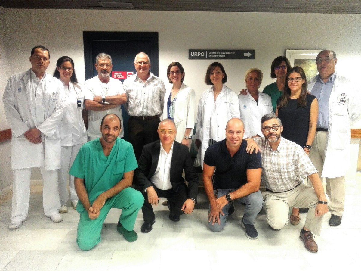 El Dr. André Pierre Boezaart, profesor de la Univ. Florida, especialista en #anestesia y #cirugíaortopédica, visita el Hospital de Coslada.