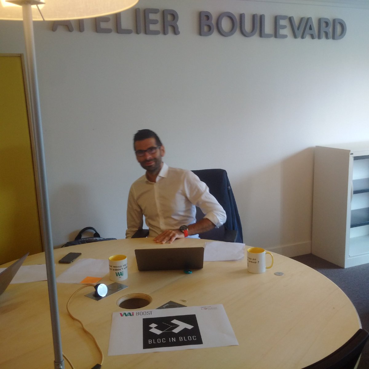 BlocinBloc's tweet photo. Nos nouveaux bureaux à Paris @latelier! Merci @BNPParibas #WAIBoost https://t.co/xqlbT2igOO