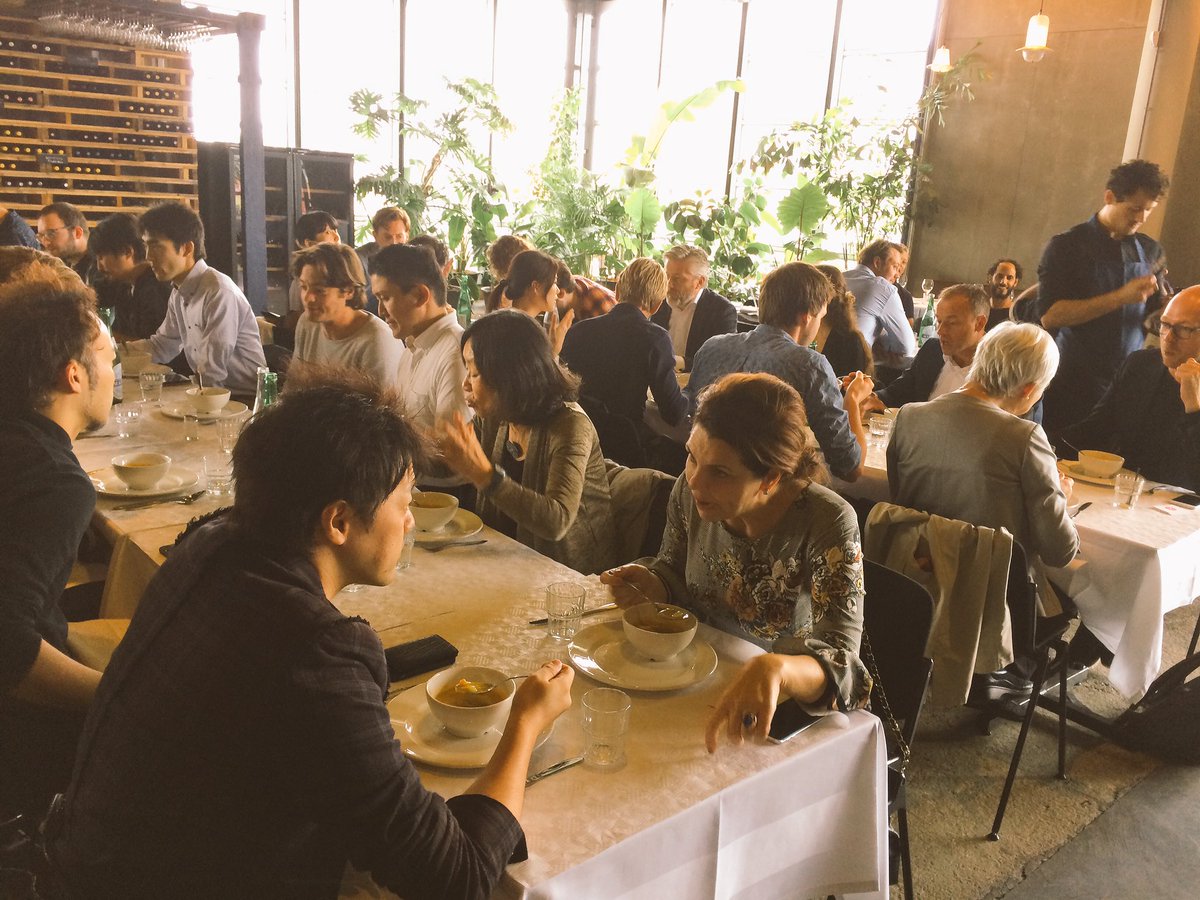 Techleapnl's tweet photo. Japanse reps of the shared-economy industry sharing knowledge with topnotch Dutch Startups over lunch #sharedeconomy https://t.co/dOoTPp9kTj