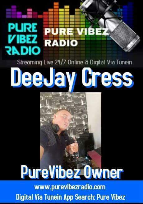 DeeJayCress's tweet photo. Catch Myself DeeJay Cress Live Now For With Many Ways To Tune In, Interact &amp; Get Involved On @PureVibez1 #PVR https://t.co/IgPpNi722Q