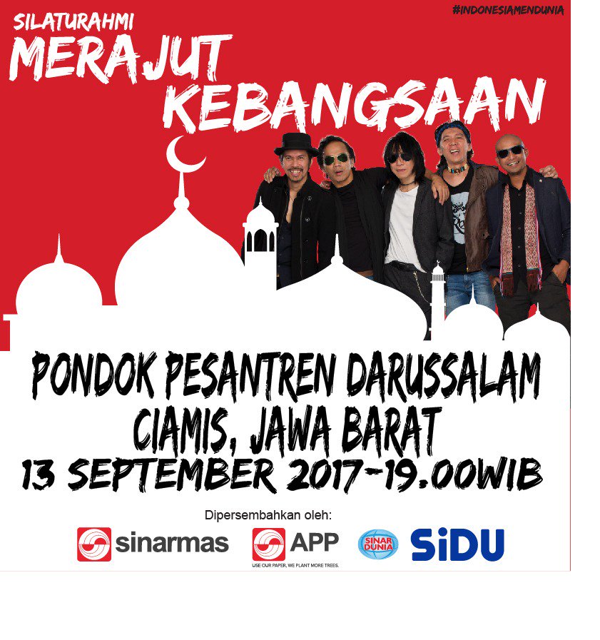 slankdotcom's tweet photo. Pesantren yg akan disambangi adalah Ponpes Darussalam, Ciamis 13 September 2017 #MerajutKebangsaan #IndonesiaMendunia @AsiaPulpPaperID https://t.co/qnTT3S3kc6