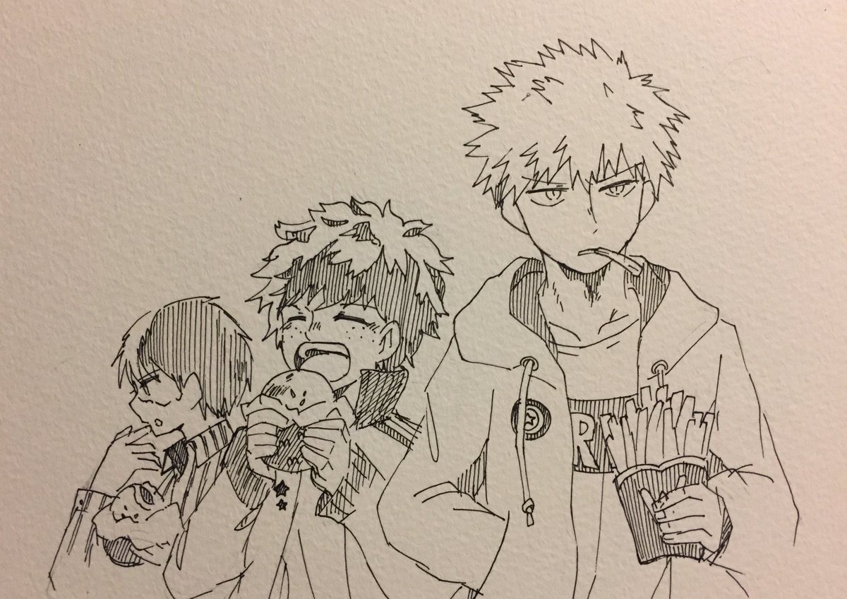 友達に描いたやつ〜〜
尾白くん以外描いたことないから全員初描きだった 