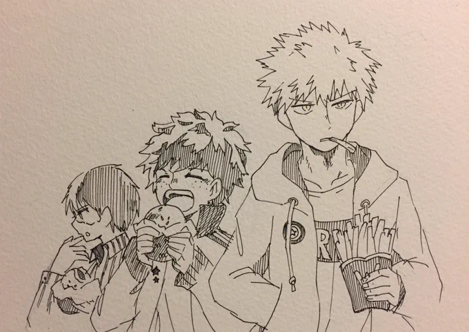 友達に描いたやつ〜〜
尾白くん以外描いたことないから全員初描きだった 