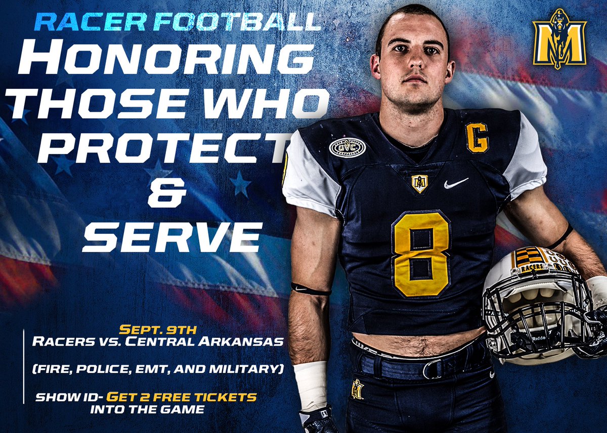 MSURacers's tweet photo. We are Honoring those who Protect &amp; Serve our country!🇺🇸
Fire, Police, EMT &amp; Military
show ID &amp; get 2️⃣ Free tickets!
 📍Stewart Stadium
⏰6pm https://t.co/dFRBFLT2MW