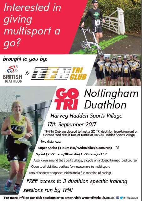 Free intro to duathlon session for entrants to Nottingham Duathlon Harvey Hadden 13th Sept..get your entries in! britishtriathlon.org/events/go-tri-…