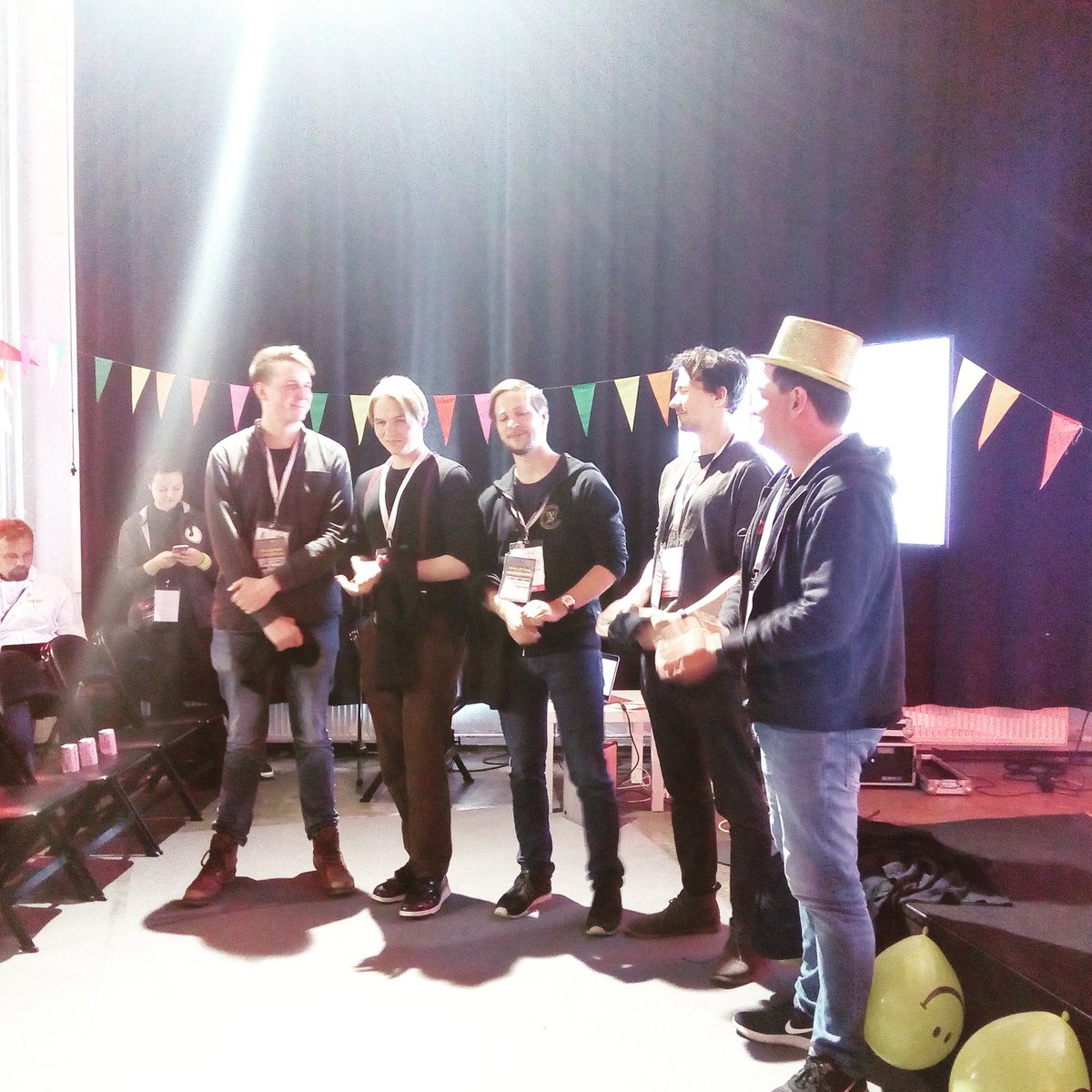 UltrahackHQ's tweet photo. At @LinkoHackathon x #daretolearn #hackathon, we invited the best team to #Ultrahack 2017 Sprint II. Good job, team Täränt! https://t.co/8FeilNnBkA