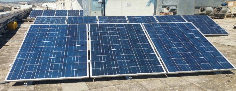 DAEM pilot site: Microgeneration system installed for <a href="/H2020_CHARGED/">H2020_CHARGED</a> to shift suitable energy consumption actions towards peak sun-hours