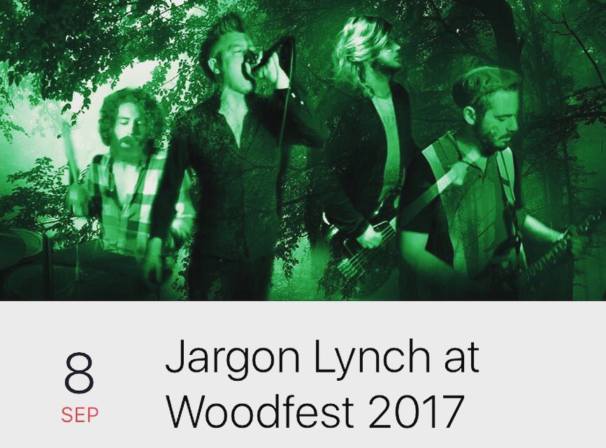 jargon_lynch's tweet photo. We take our noise to the trees THIS Friday 9pm on the main stage at Woodfest, Hatfield Forest. Free entry (car park £6) #livemusic #festival https://t.co/c2SjGvK2si