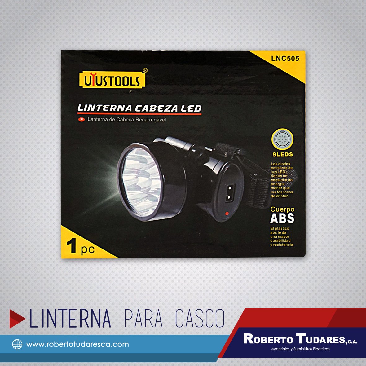 RTudaresca's tweet image. Linterna LED para cabeza y cascos. #RobertoTudaresCA #LinternaLED #Maracaibo #MaterialesElectricos