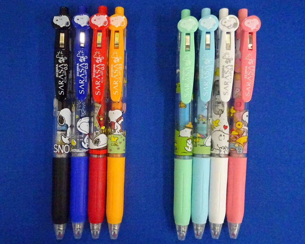 新品未開封送料込みサラサクリップ×スヌーピー8色セット ZEBRA SARASA CLIP スヌーピー 8色セット 0.5mm サラサ スヌーピー