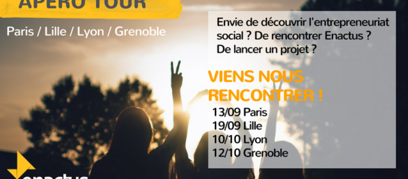 RucheParis's tweet photo. #Etudiant envie d’entreprendre pour 1 monde + durable ? Découvre @EnactusFrance lors de l’apéro Tour ! Villes/dates https://t.co/RhRVRo30QY https://t.co/I8ZBA7EQh9