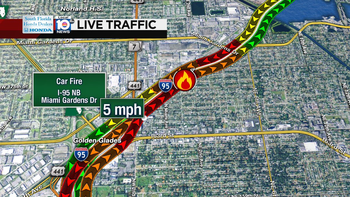 I-95 NB CLOSED just north of golden glades before Miami Gardens Dr #trafficalert https://t.co/mM9yt7VHVR