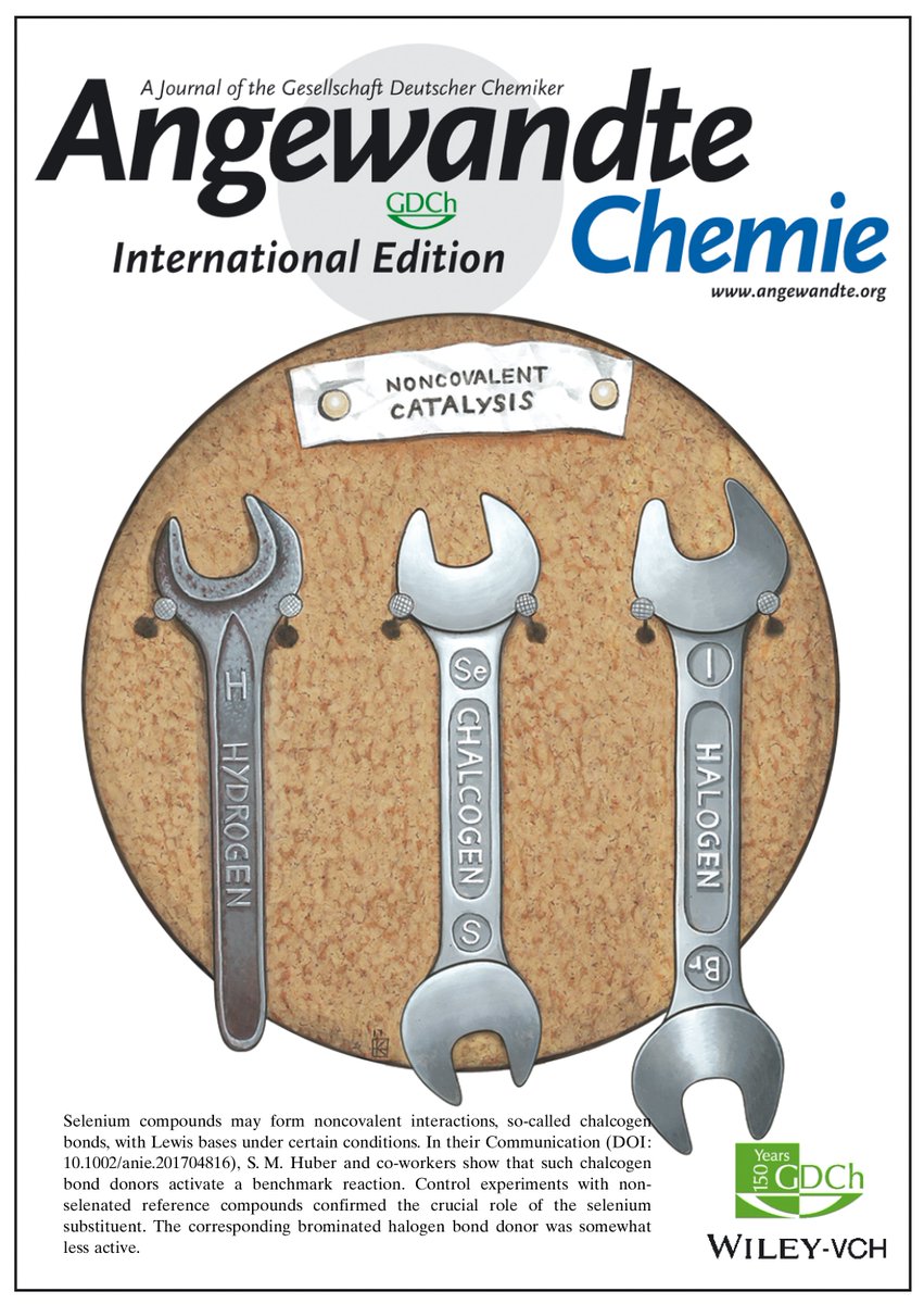 JoRichers's tweet photo. New Tools for Activation. Collaboration with Dr. Florian Kniep for the cover image of @angew_chem https://t.co/674C2dOz5f #HalogenBonds https://t.co/r8gxVB0wjU