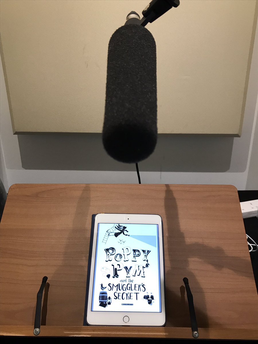 Amy_Enticknap's tweet photo. .@lauraclarewood excited to be getting stuck into recording the third #PoppyPym. Many a thrilling adventure as usual! .@Bolindaaudio https://t.co/RojBZ9aDUo