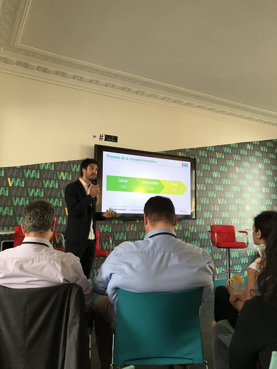 Au #WaiParis pour le programme #WAIBoost pour notre partenaire @LucineFrance. Premiere phase un REX sur les bonne pratique de la #cocreation