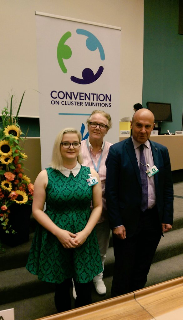 DisarmamentIRL's tweet photo. Ireland places great value on the CCM and we continue to see its successful
implementation & effectiveness as a priority. #7MSPCCM https://t.co/3t3KO9r6tE