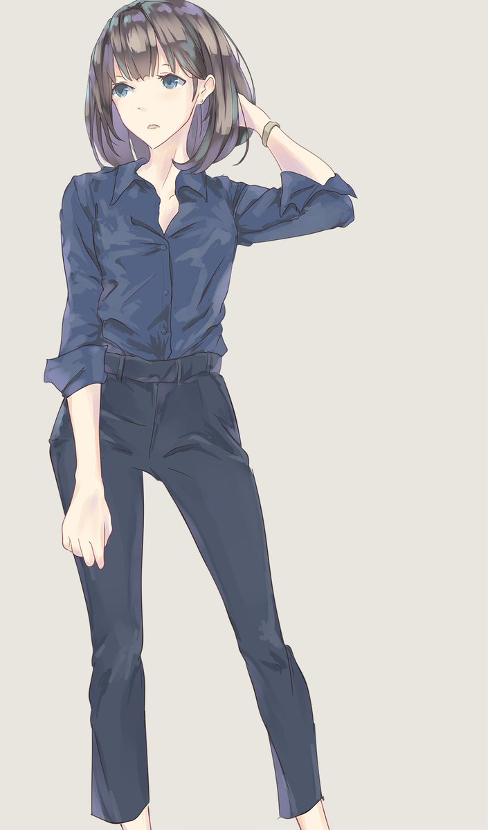 「#自キャラが誰かの性癖に刺さってほしい
オフィスカジュアル好きって人、もっといる」|しんたろ@コミティアA-71aのイラスト