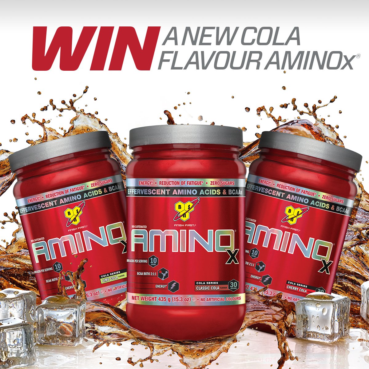 #PUSH past your limits with AMINO X! #RT &amp; Follow to #WIN a tub of the AMINO X Cola series! #Competition closes Friday. #TeamBSN
