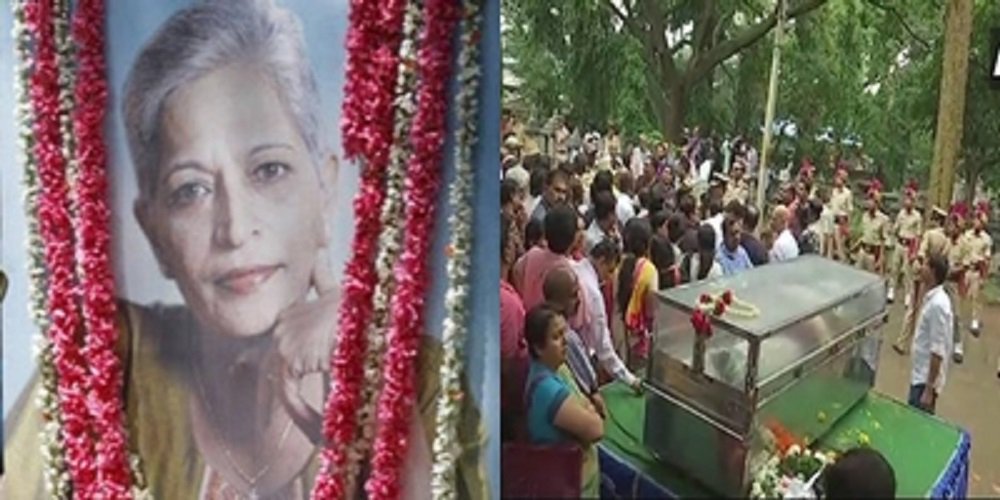 news24tvchannel's tweet photo. पत्रकार गौरी लंकेश को पूरे राजकीय सम्मान के साथ दी गई अंतिम विदाई #GauriLankesh #fullstatehonours 

https://t.co/JrPxoclwXP https://t.co/SduzMAXoMJ