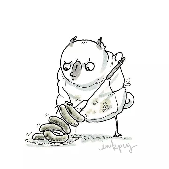 Inkpug's tweet image. #TwoWeeksLeft #TimeToGrill #NoFoolin